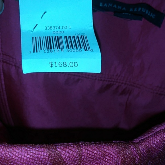 RED DRESSY DRESS, SIZE 0, BANANA REPUBLIC - Picture 3 of 4